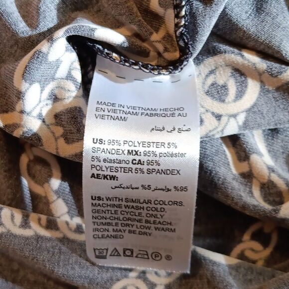 Chico's Soft Knit Dress With Chain Print. Dark Academia , Whimsigoth,  Soft Knit - Picture 8 of 11